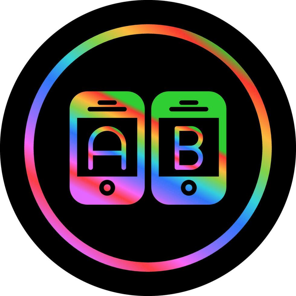 A B Testing Vector Icon