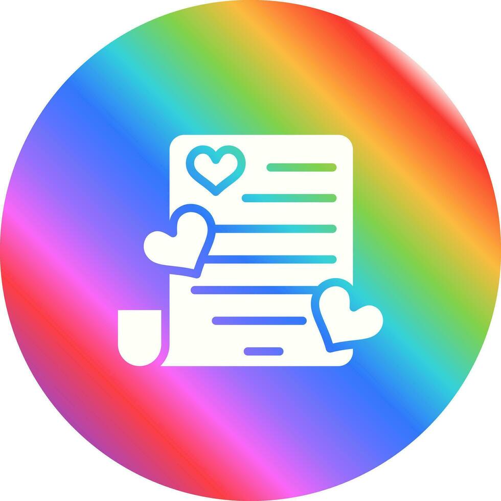 Romantic poem Vector Icon