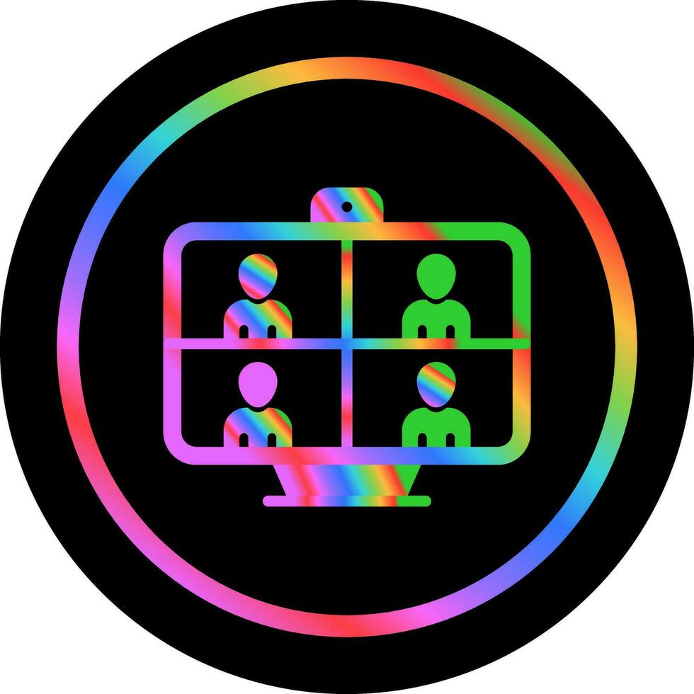 Video Conferencing Vector Icon