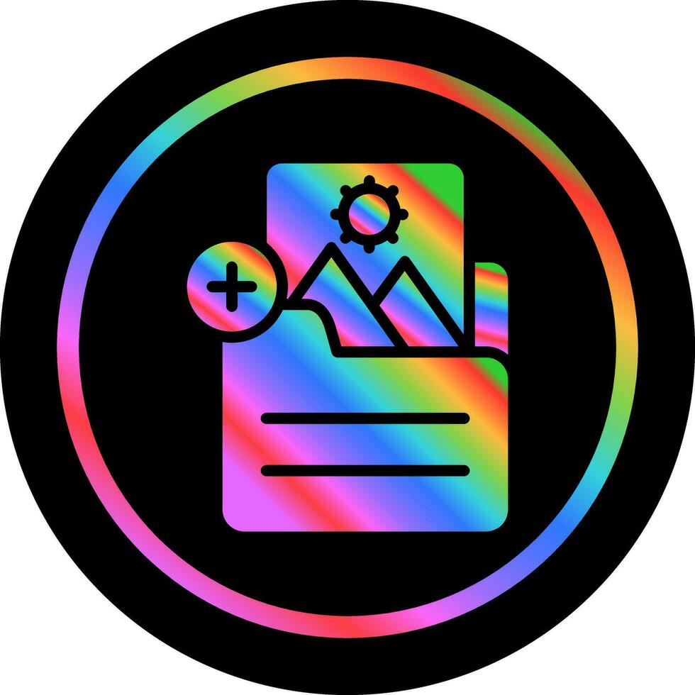 Document Insert Image Vector Icon
