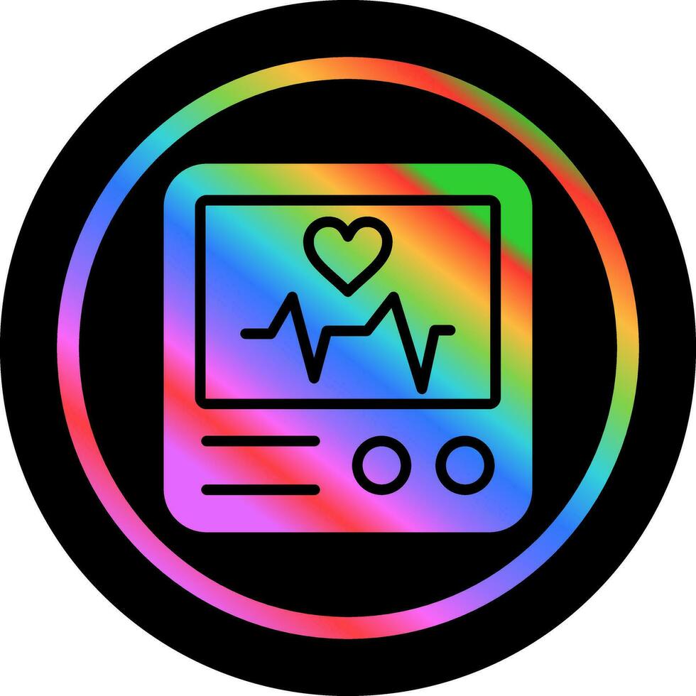 Heart Rate Monitor Vector Icon