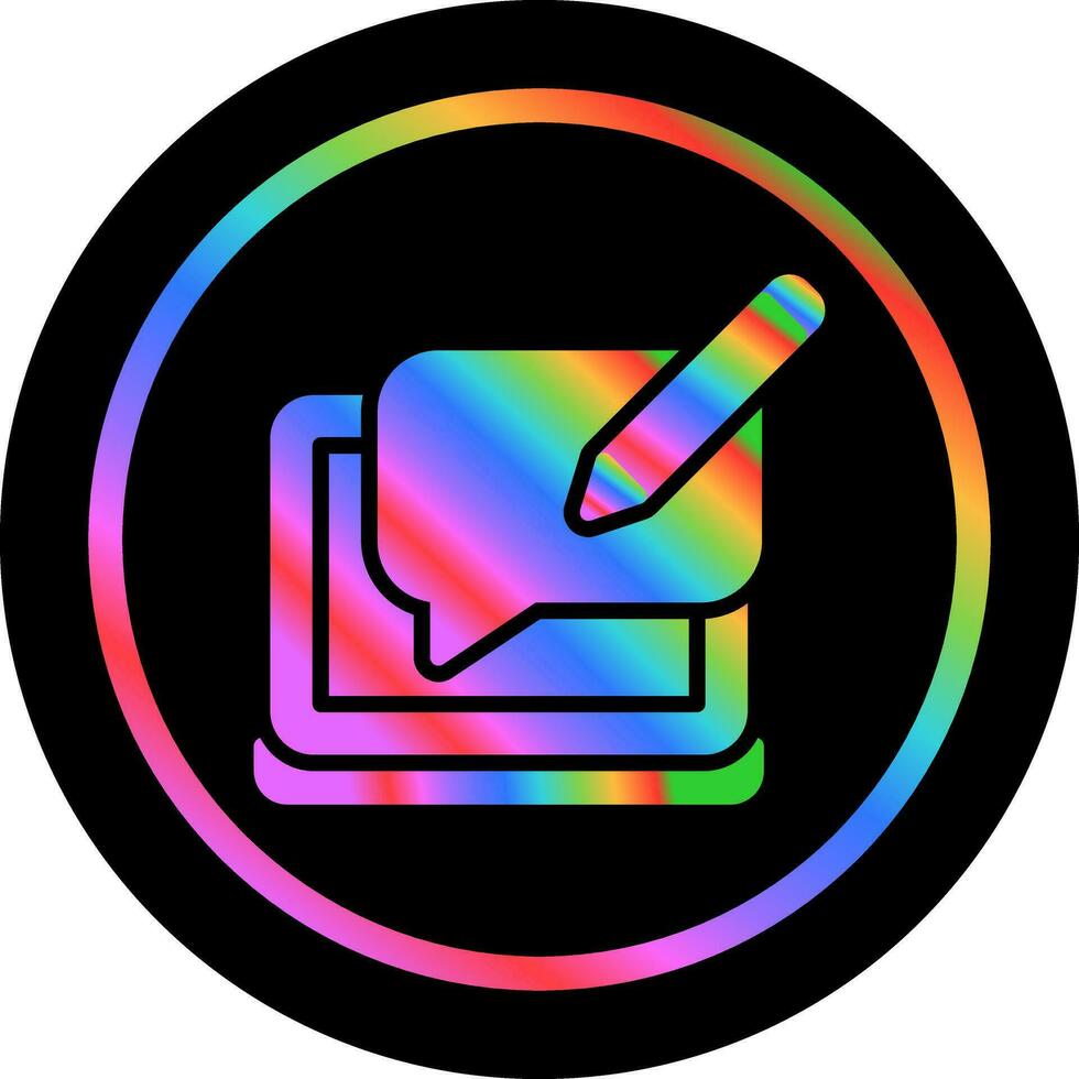 Blog Comment Vector Icon