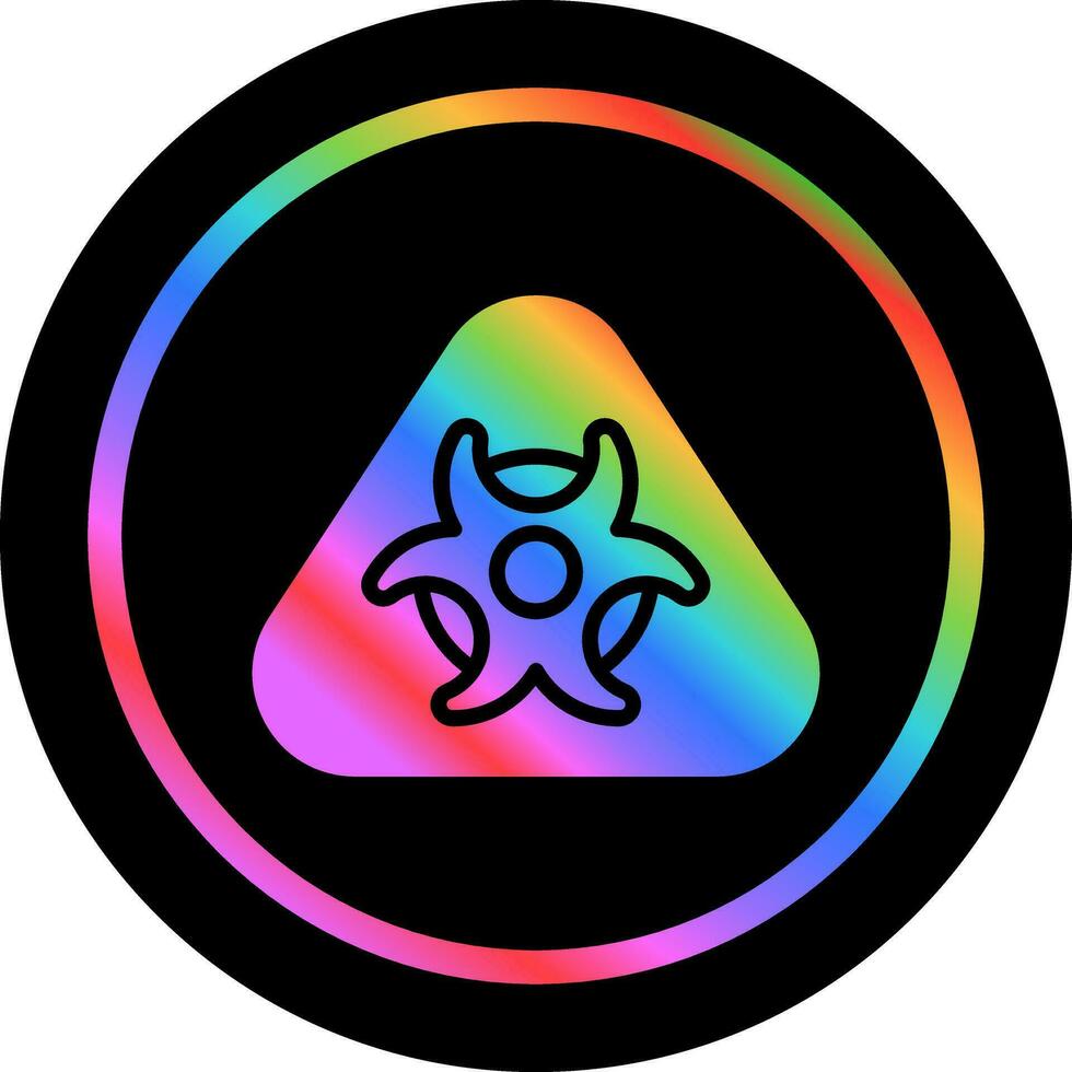 Hazardous materials symbol Vector Icon