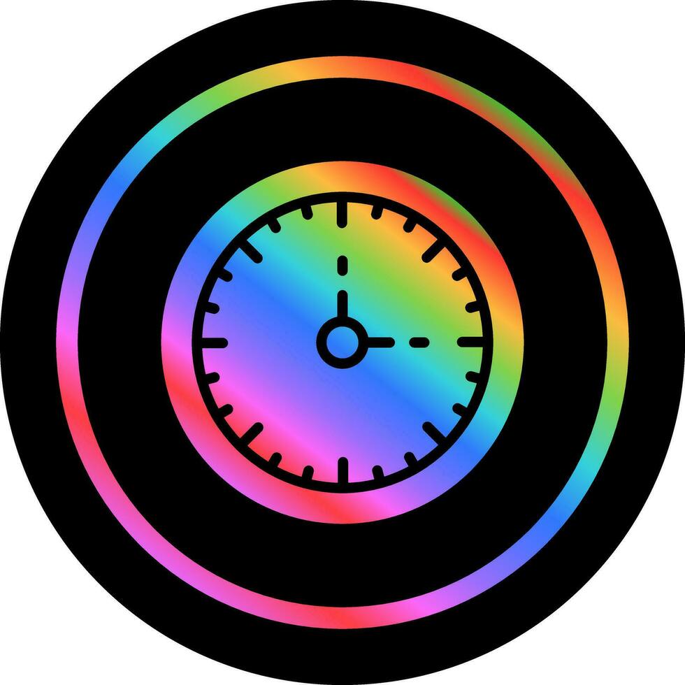 Clock Three Vector Icon