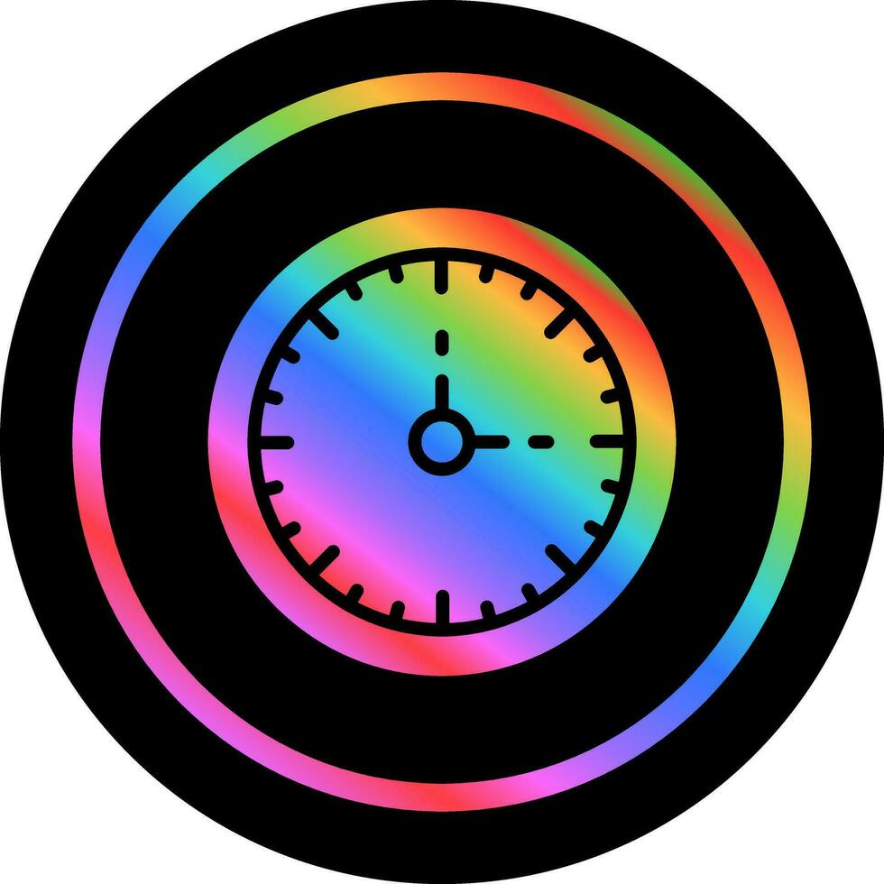 reloj Tres vector icono