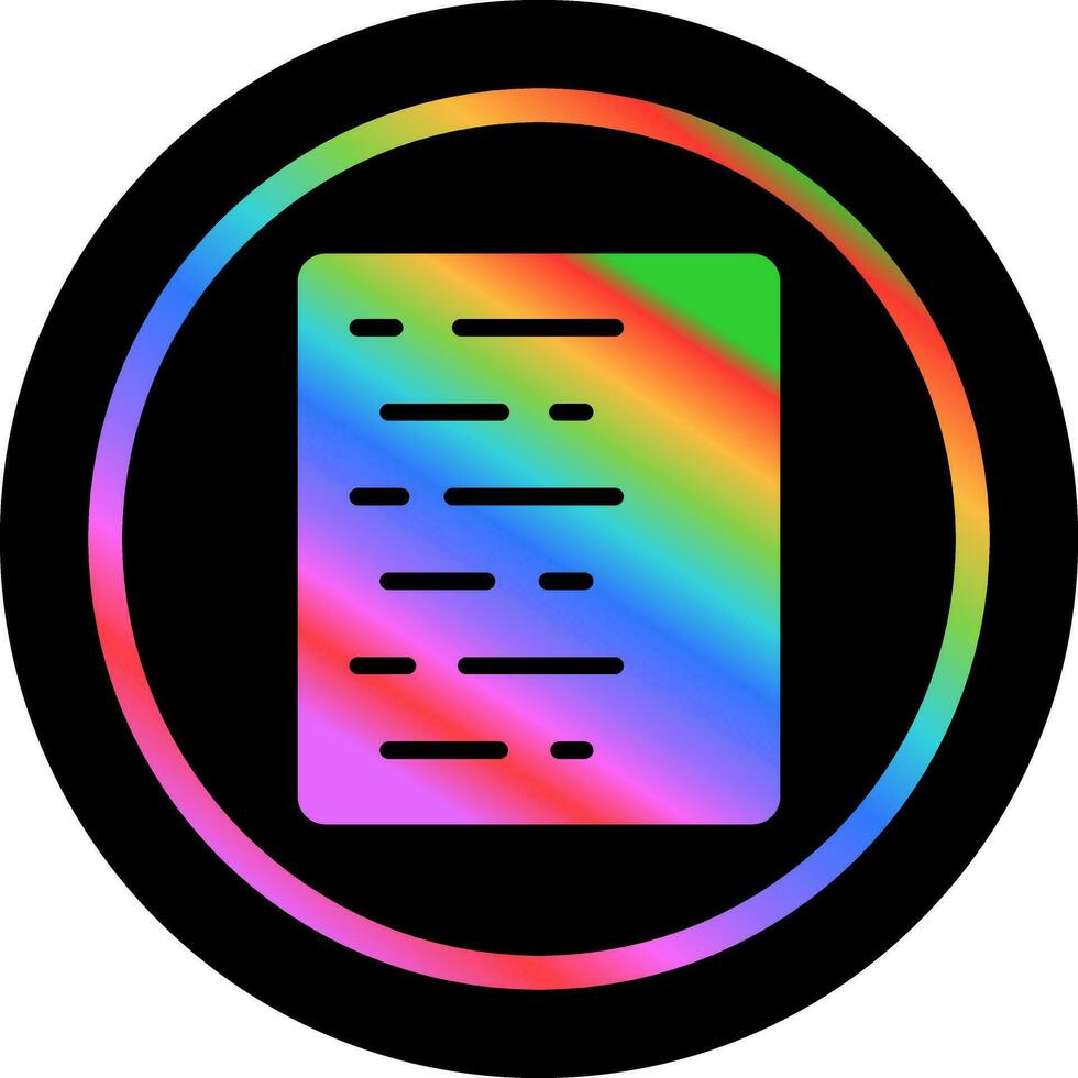 Document Align Left Vector Icon