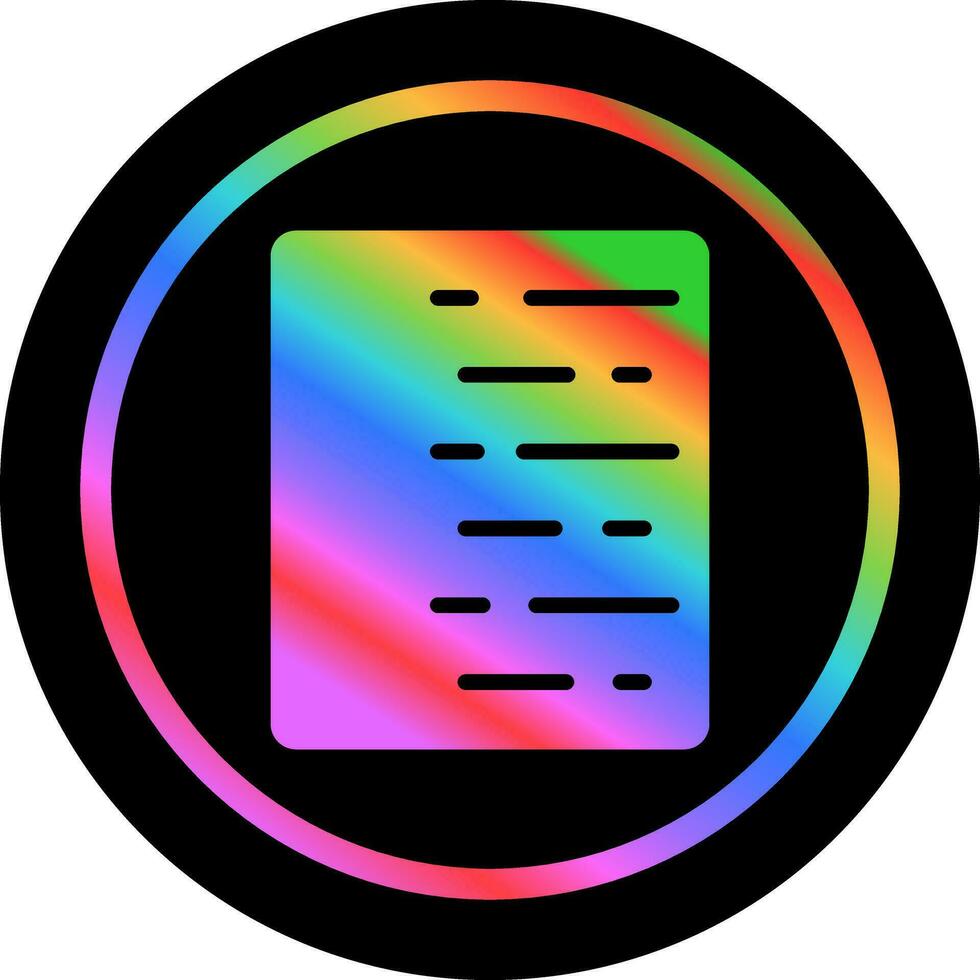 Document Align Right Vector Icon