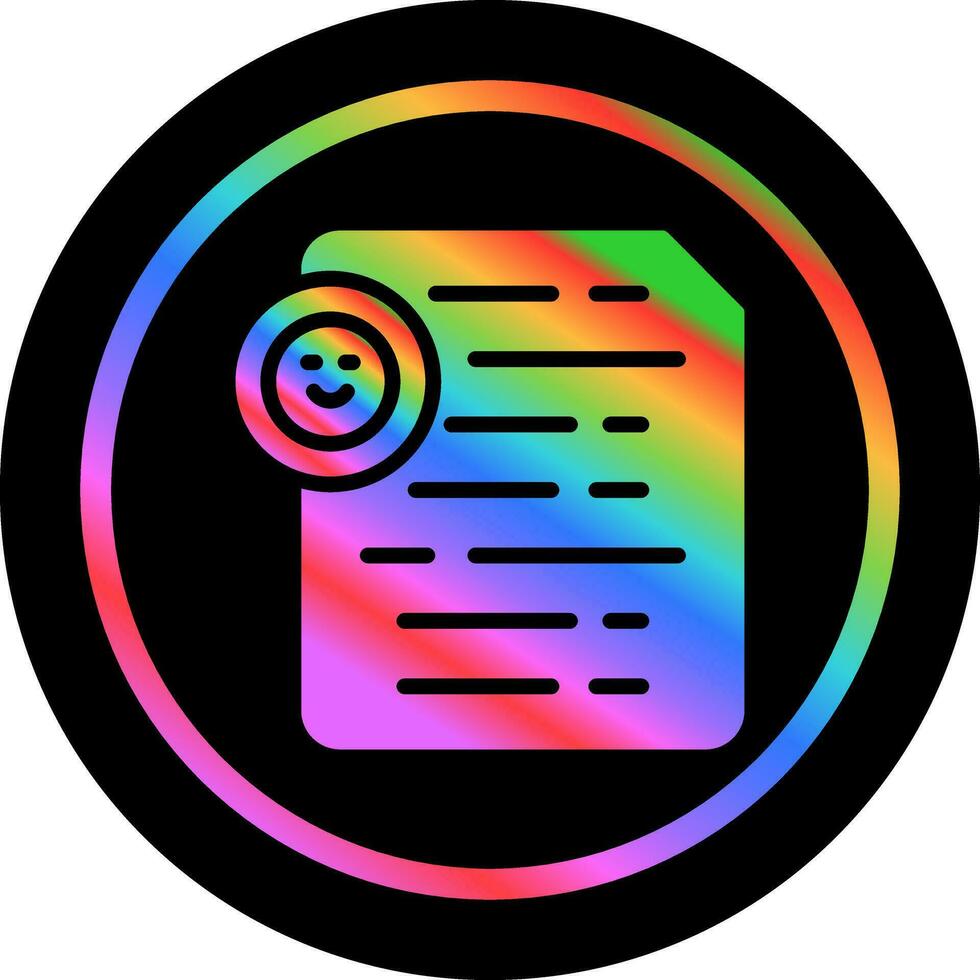 Document Insert Emoji Vector Icon