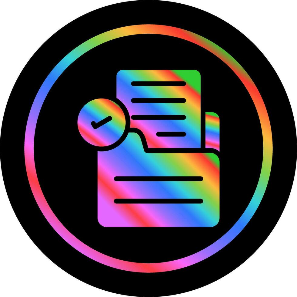 Document Check Vector Icon