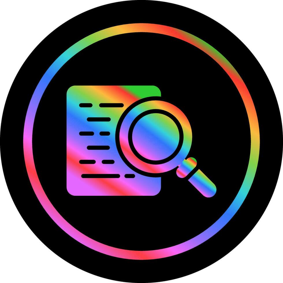 Document Search Vector Icon