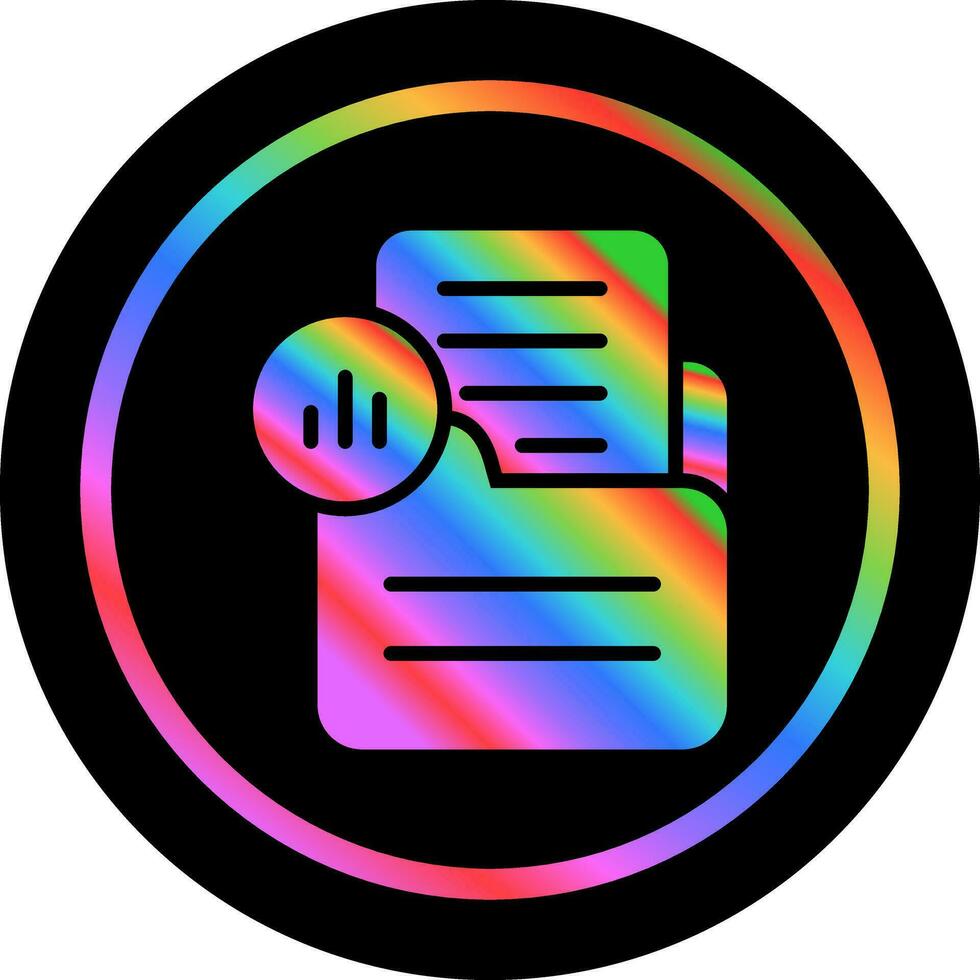 Document Analytics Vector Icon