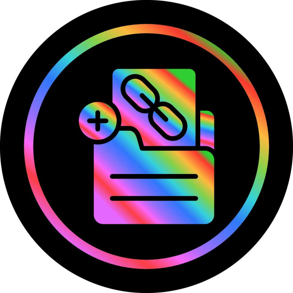 Document Insert Link Vector Icon