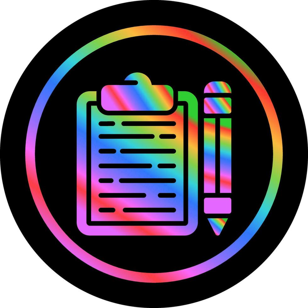 Clipboard with pencil Vector Icon
