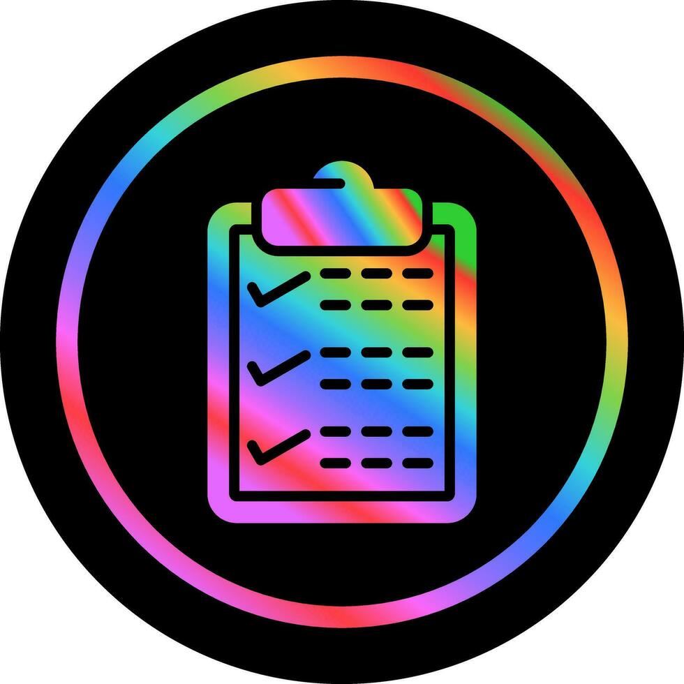 Clipboard with checkmark Vector Icon