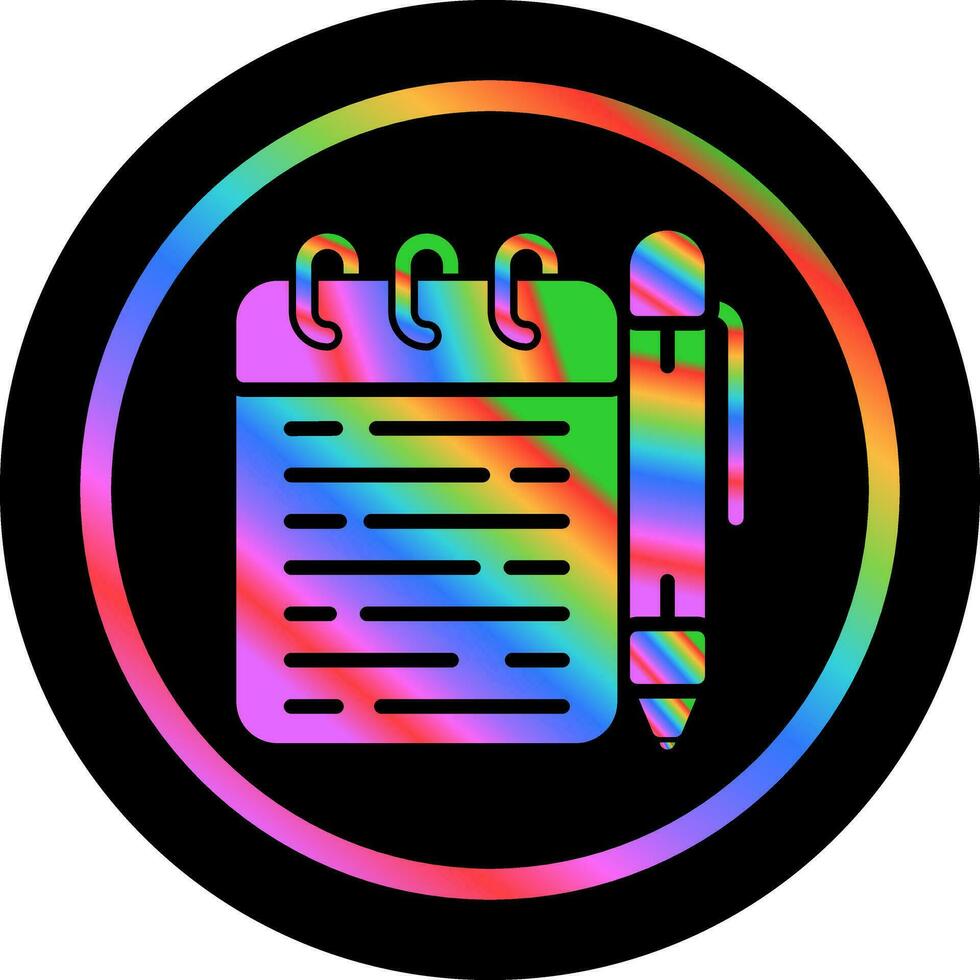 Memo pad Vector Icon