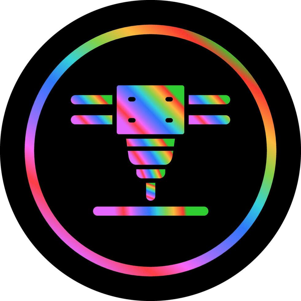Laser Cutting Machine Vector Icon