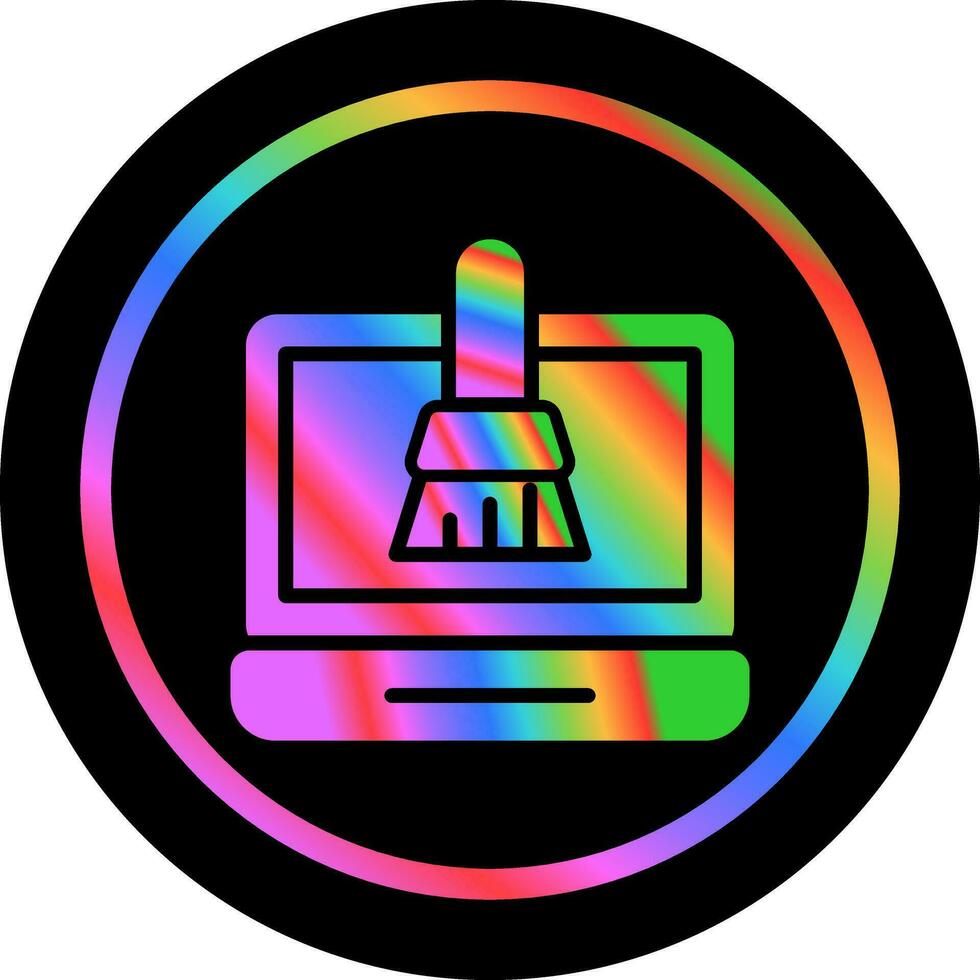Disk Cleanup Vector Icon