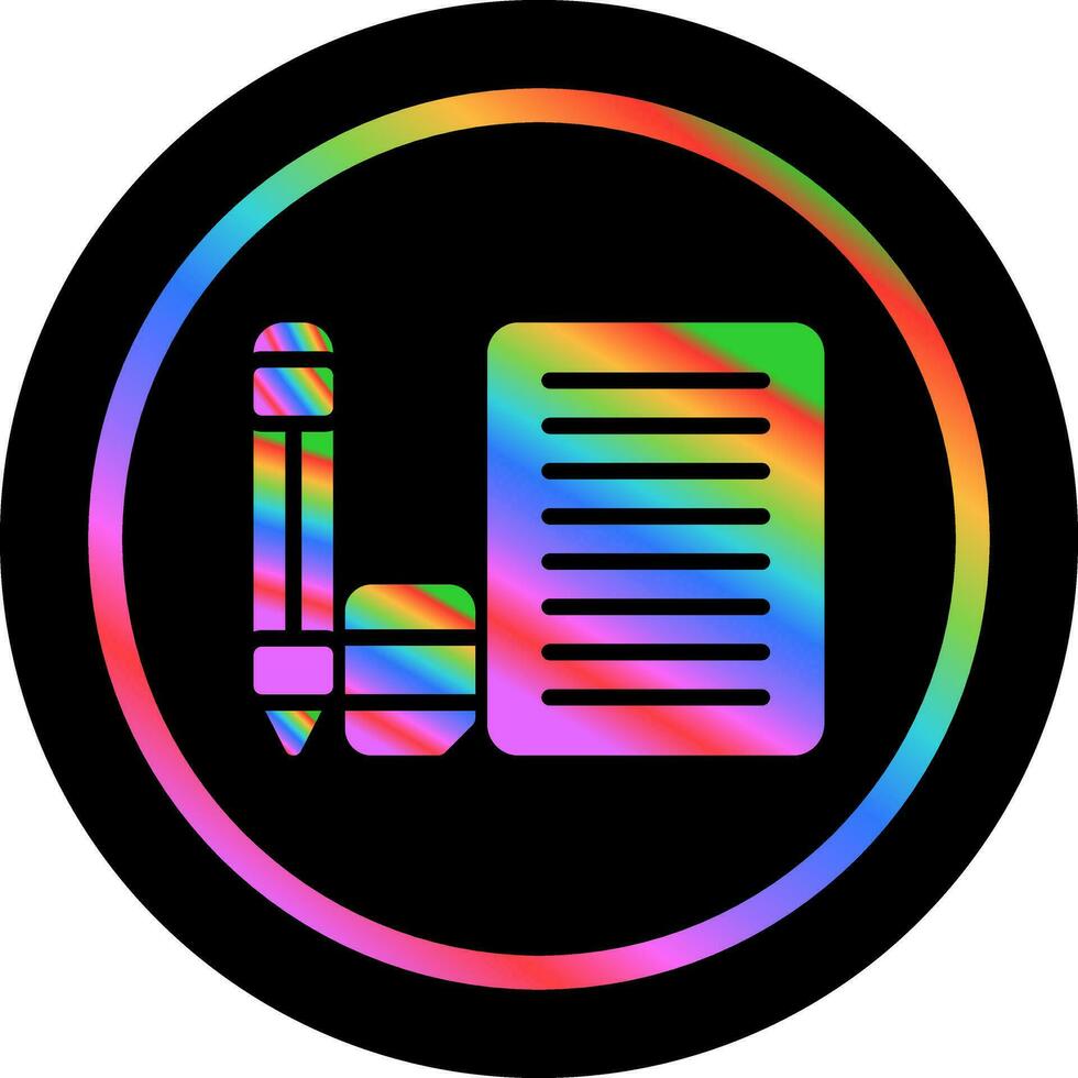 Eraser with paper and penc Vector Icon
