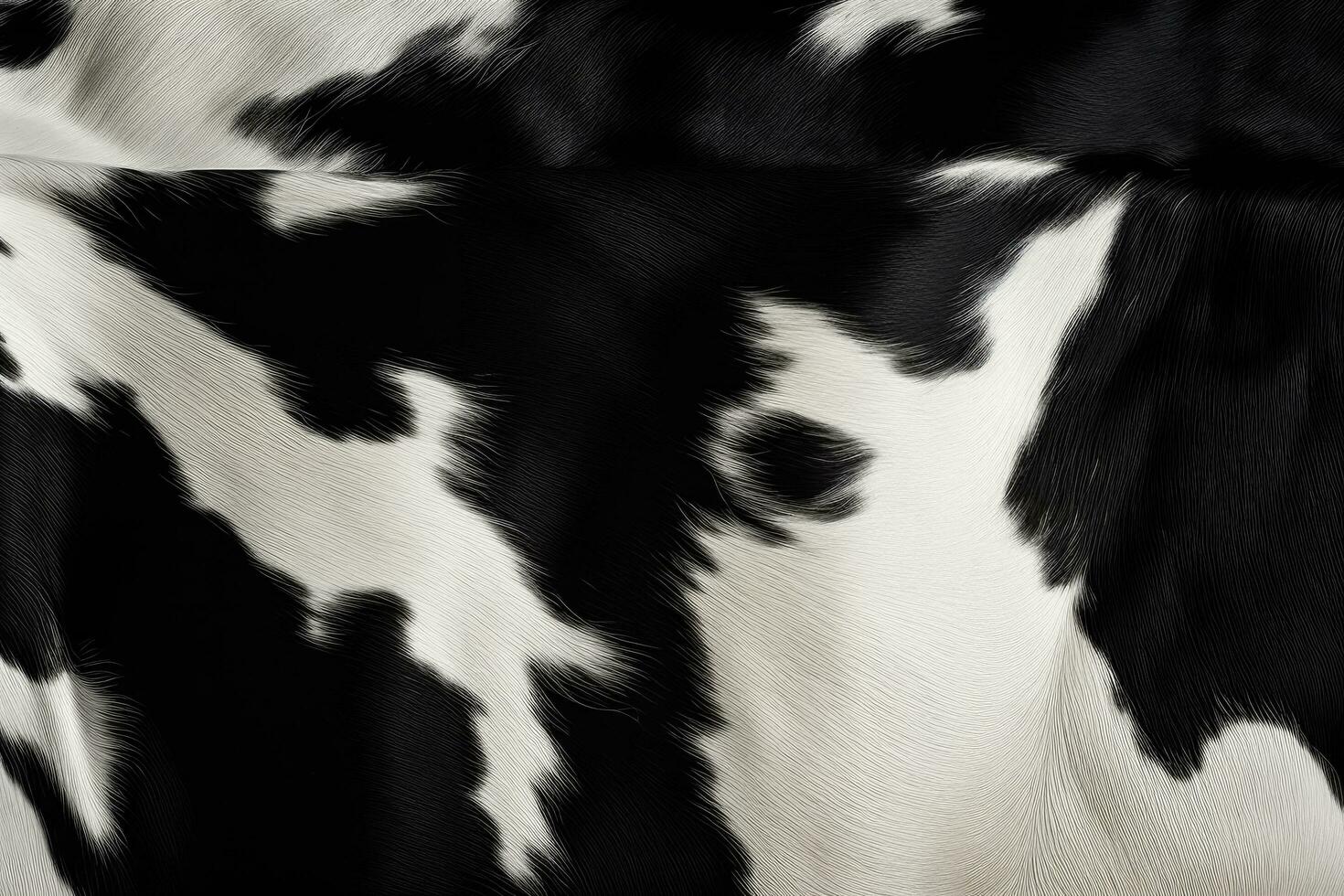 Real black and white cowhide skin texture photo