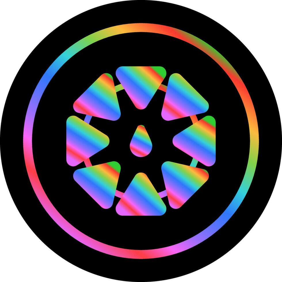 Color Wheel Vector Icon