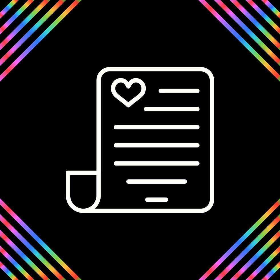 Love poem Vector Icon