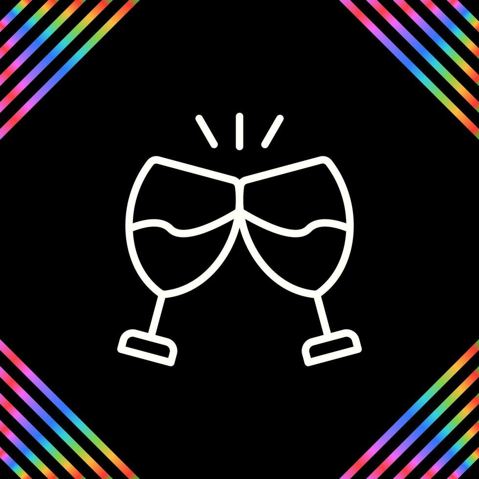 Champagne toast Vector Icon