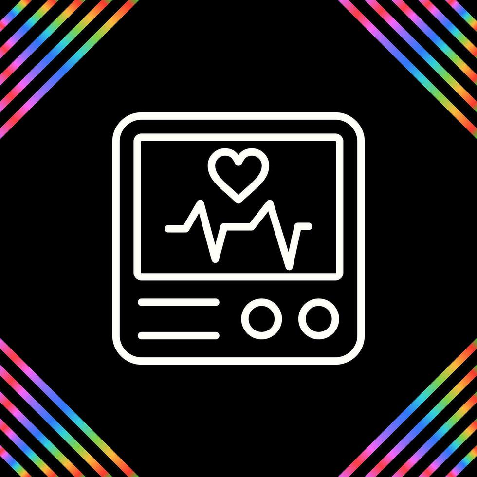 Heart Rate Monitor Vector Icon