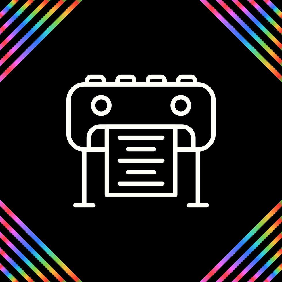 Plotter Vector Icon