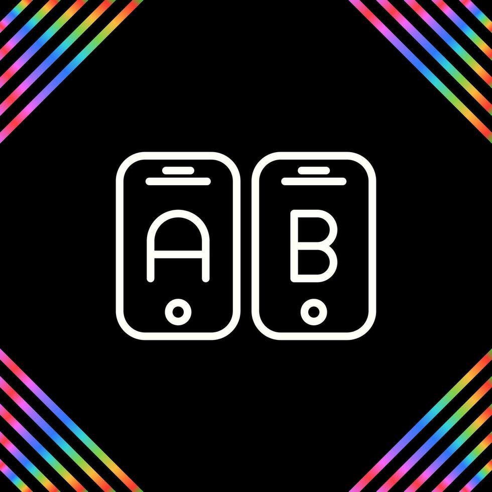 A B Testing Vector Icon