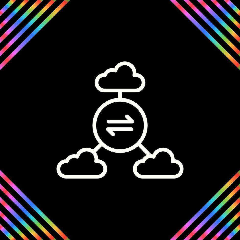 Multi-Cloud Vector Icon