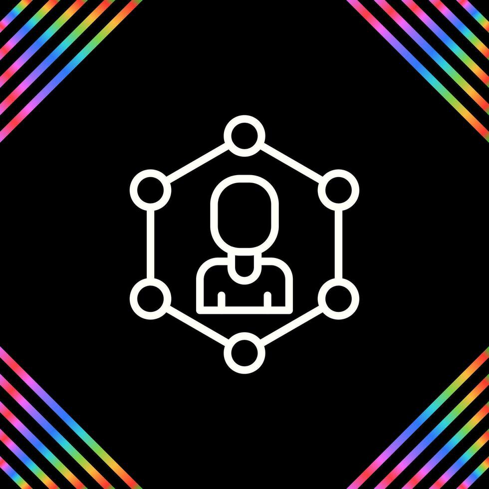 red segmentación vector icono