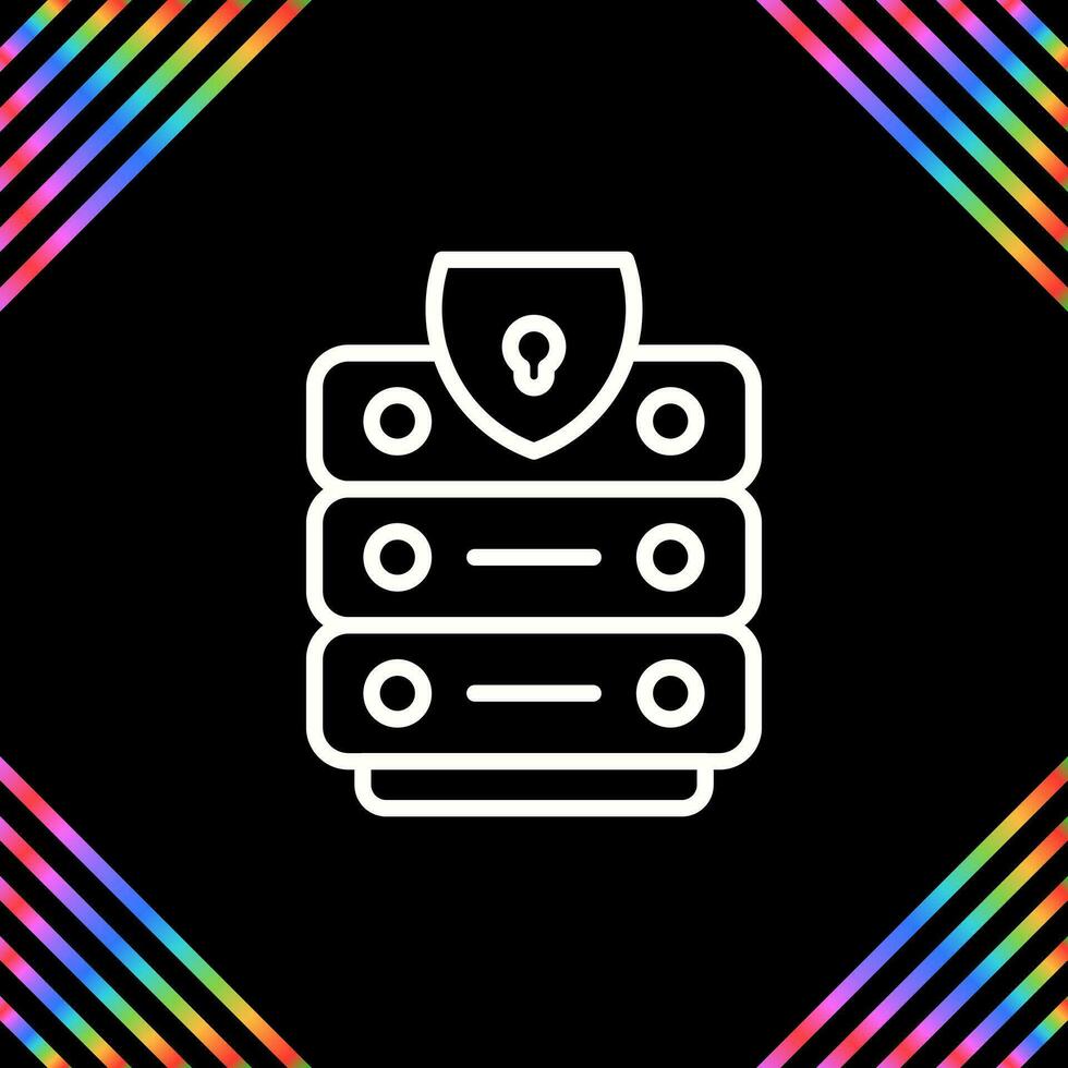 Data Center Security Vector Icon
