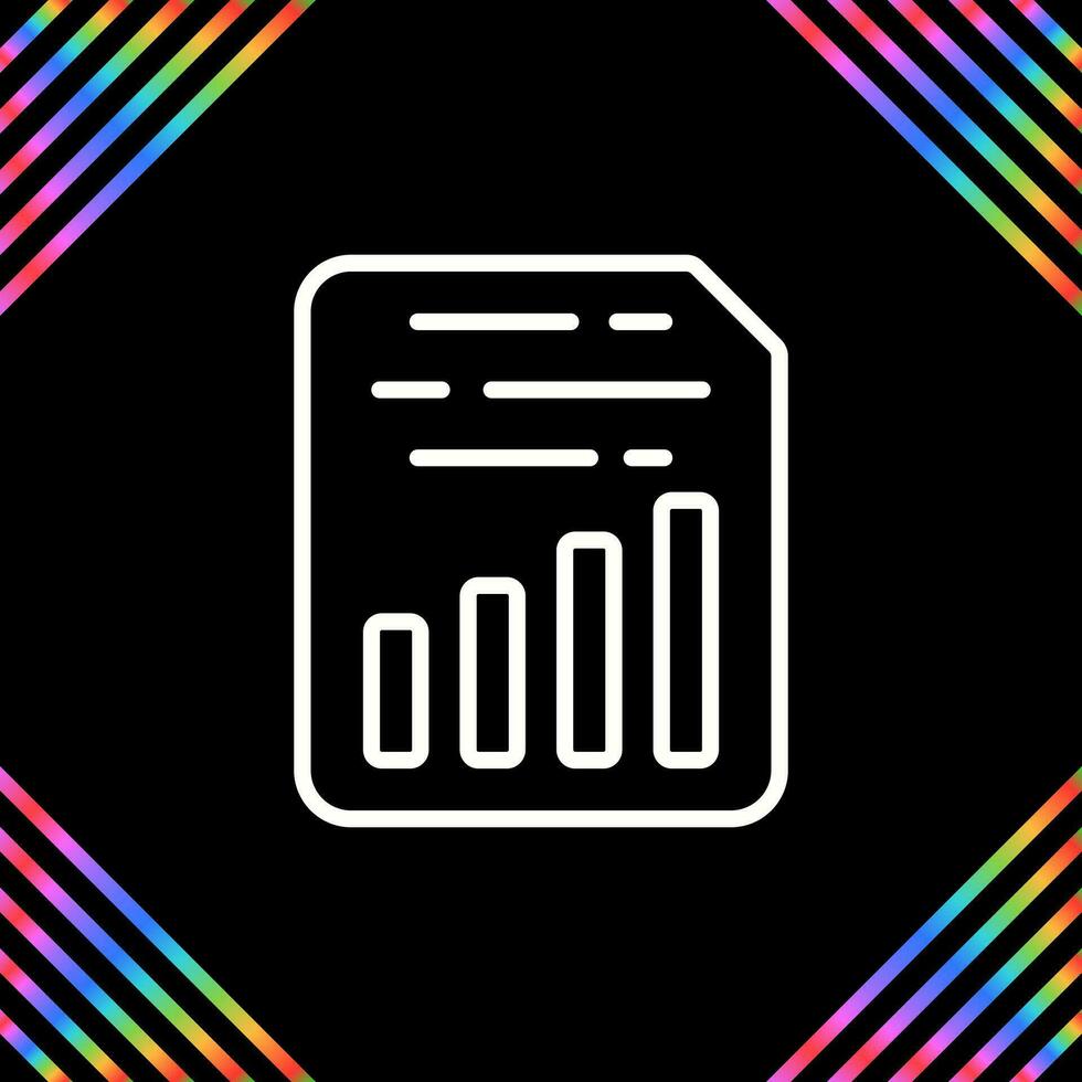 Document Insert Chart Vector Icon