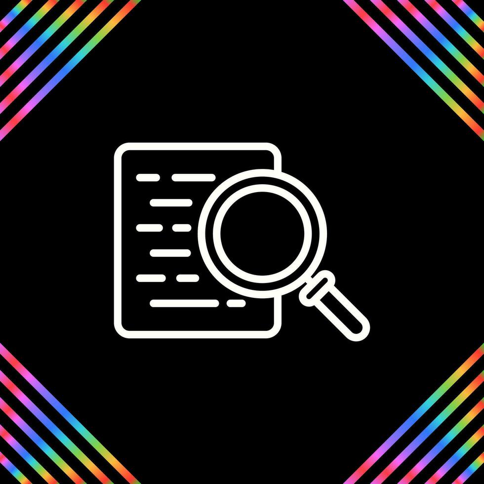 Document Search Vector Icon