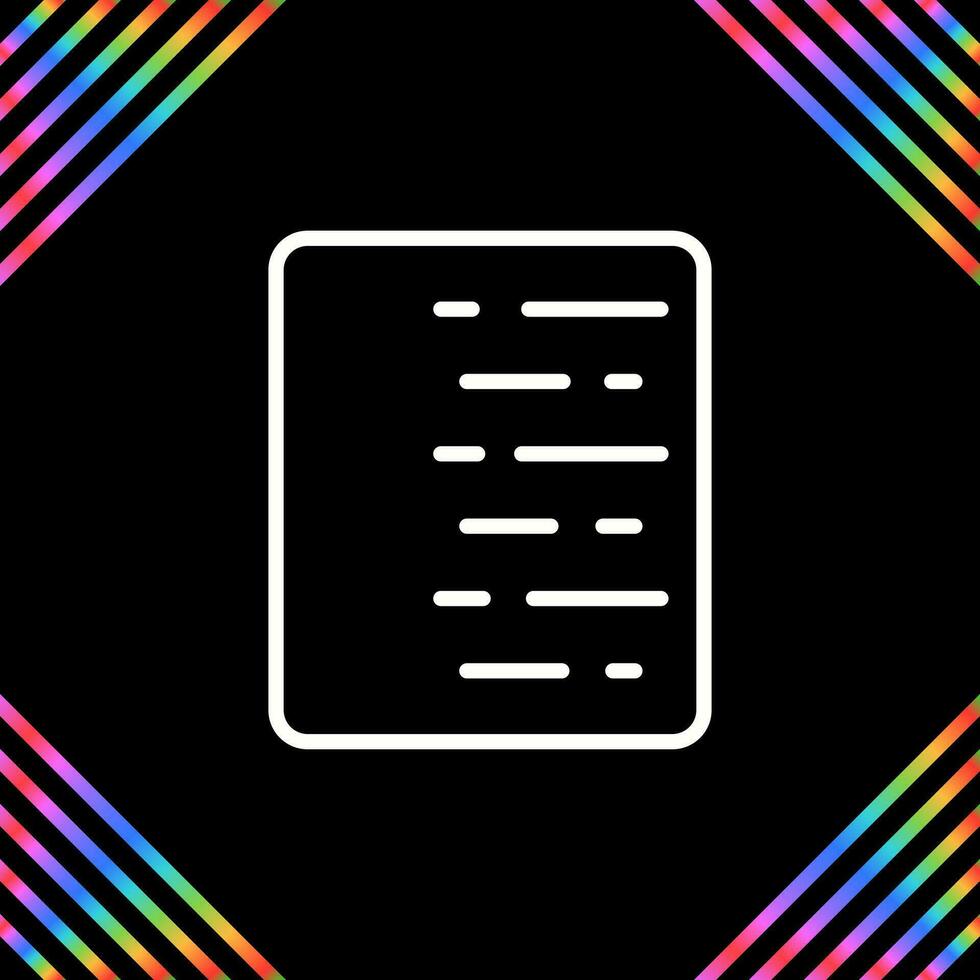 Document Align Right Vector Icon