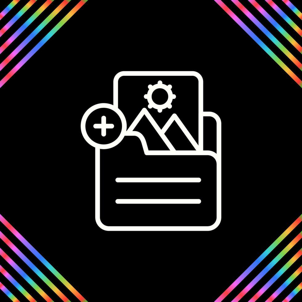 Document Insert Image Vector Icon