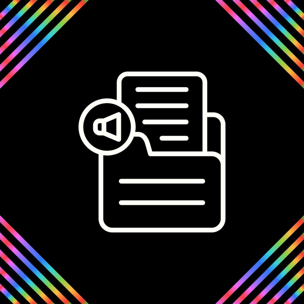 Document Insert Audio Vector Icon