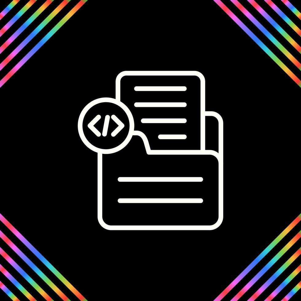 Document Insert Code Vector Icon