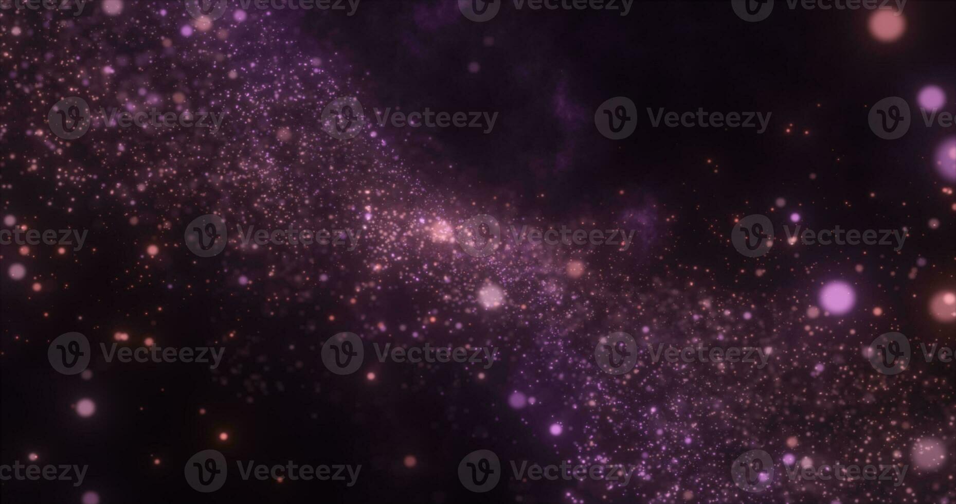 resumen púrpura energía magia redondo partículas redondo con bokeh efecto brillante antecedentes foto