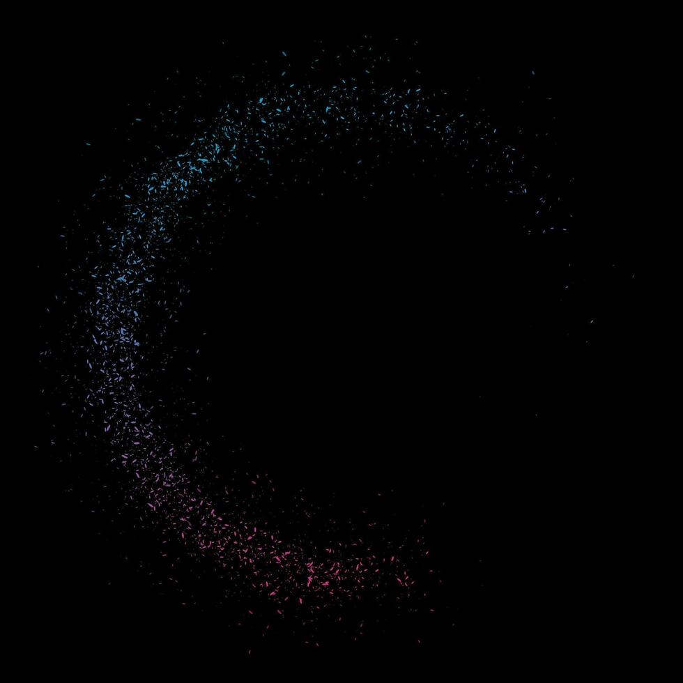 Blue purple neon sparkling particles abstract background vector
