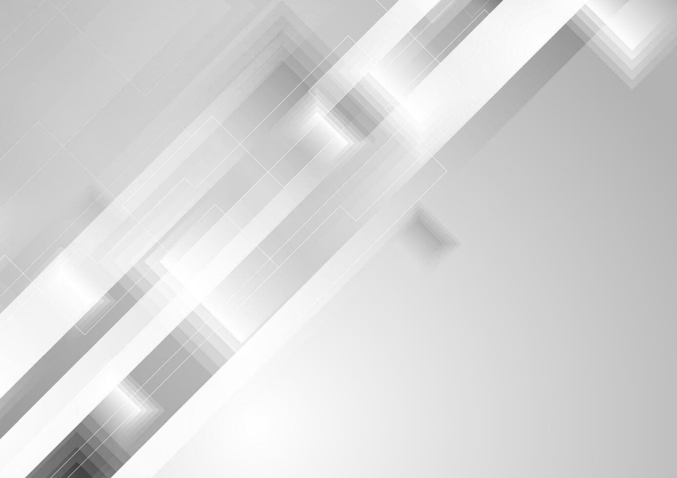 Grey abstract technology geometric background 27756140 Vector Art at