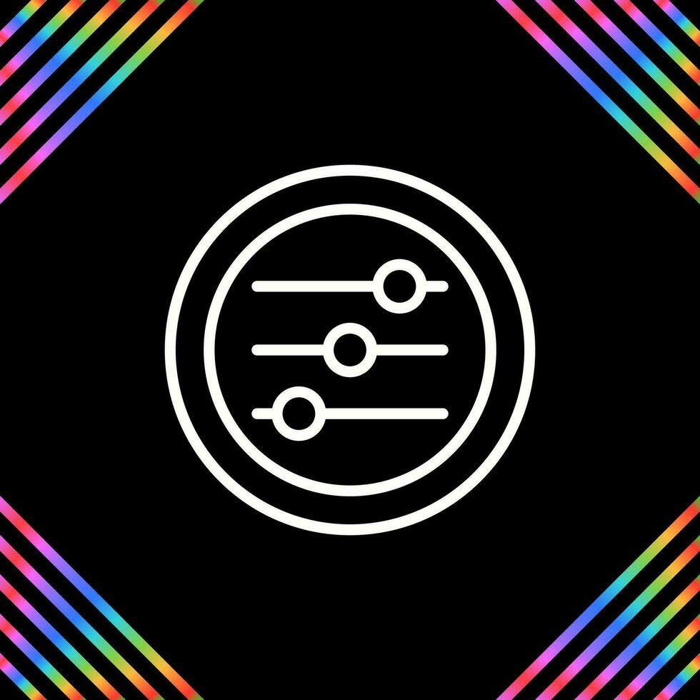 Settings Sliders Vector Icon