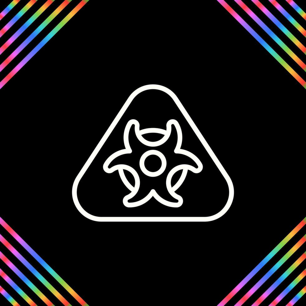 Hazardous materials symbol Vector Icon