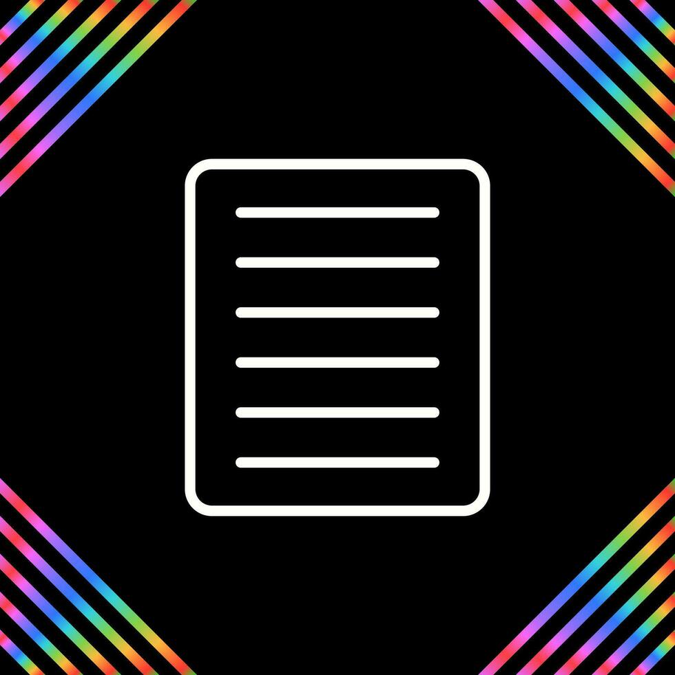 Document Align Justify Vector Icon