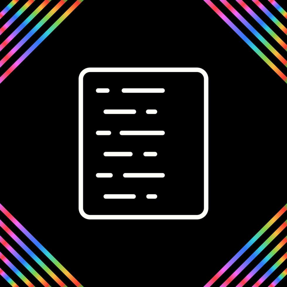 Document Align Left Vector Icon