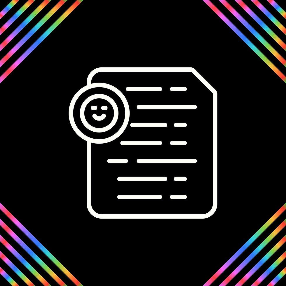 Document Insert Emoji Vector Icon