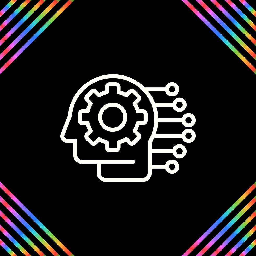 Machine Learning Vector Icon