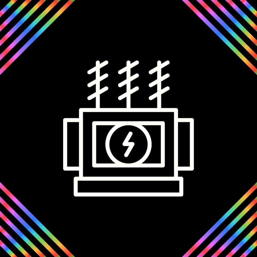 Power Transformer Vector Icon