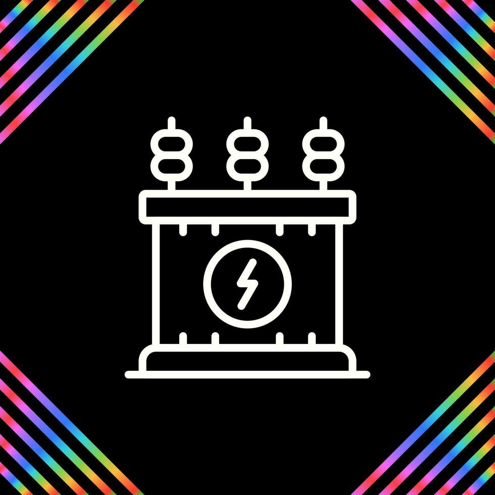Power Transformer Vector Icon