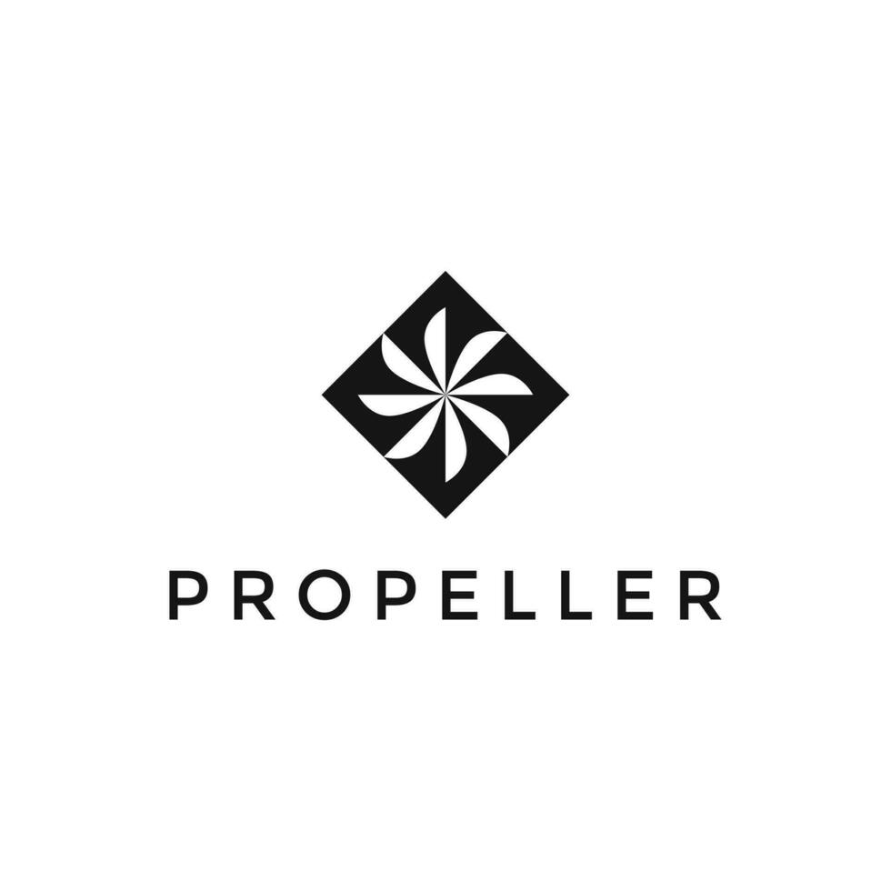 Simple Propeller Logo Design Template vector